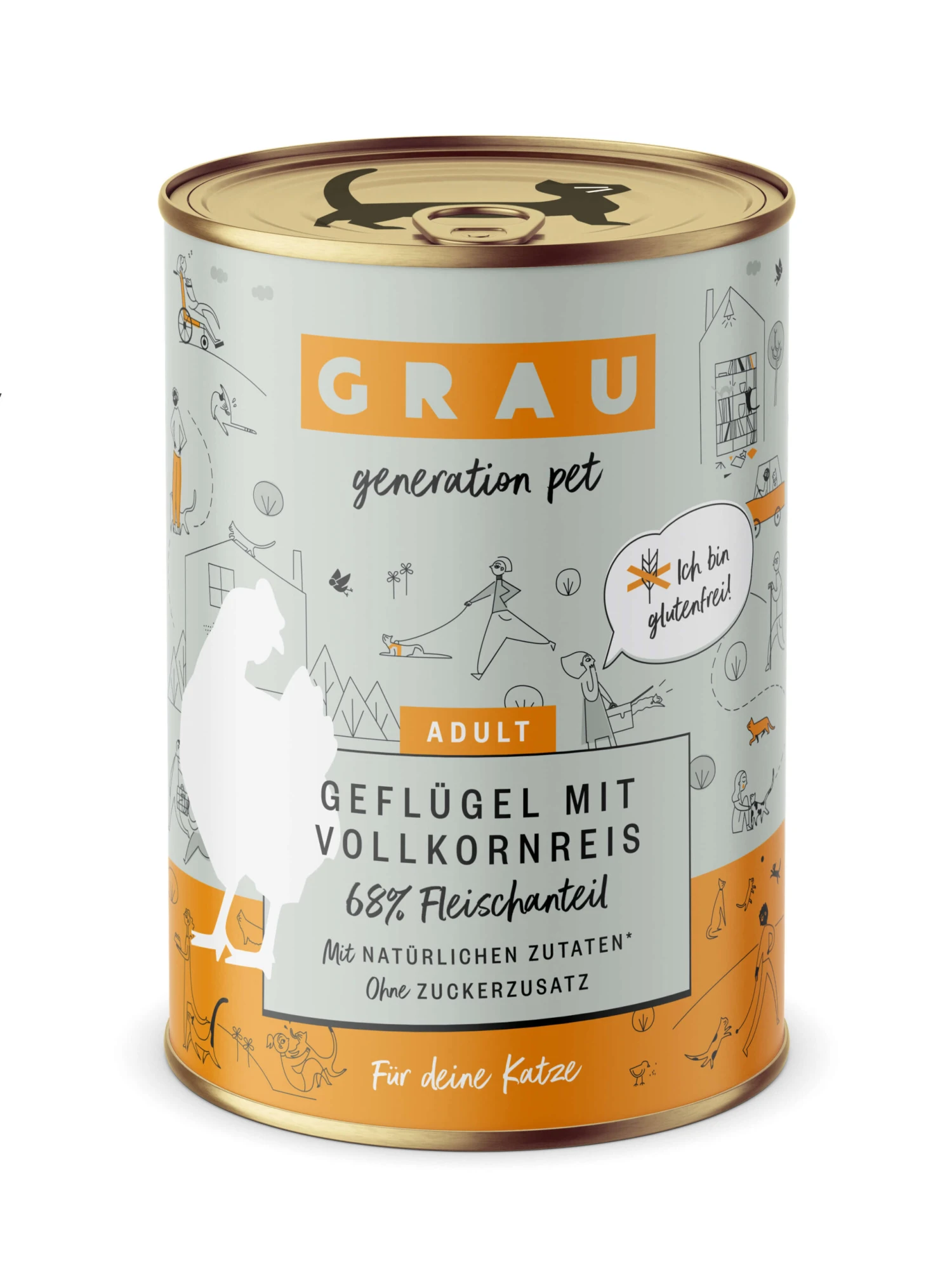 Grau Geflügel Mit Vollkornreis Nassfutter 1 Grau Geflügel Mit Vollkornreis Nassfutter