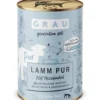 Grau Lamm Pur Mit Leinöl Nassfutter