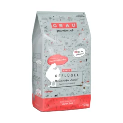 Grau Puppy Geflügel Trockenfutter