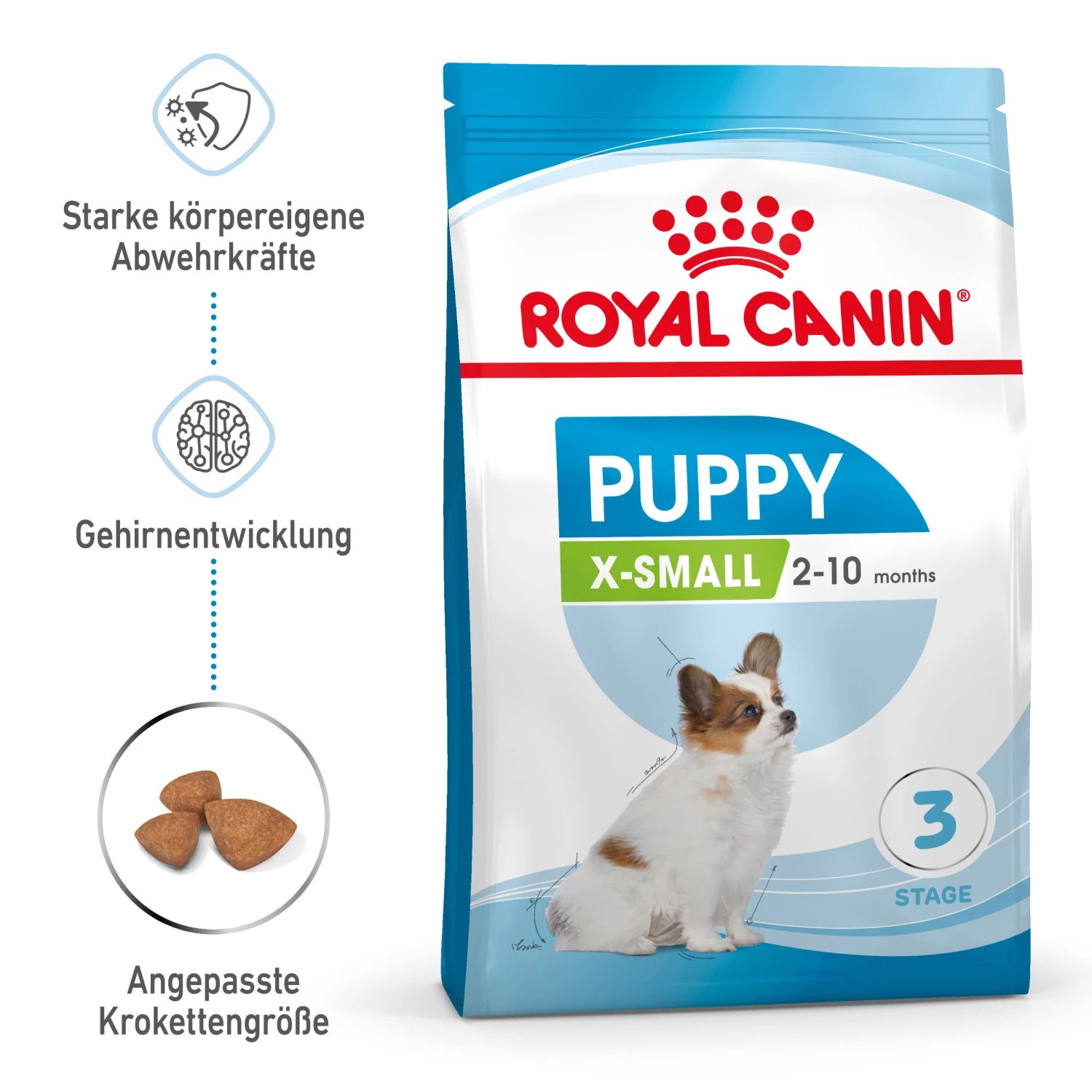 Royal Canin X-Small Puppy Trockenfutter Für Welpen Sehr Kleiner Hunderassen 1 Royal Canin X-Small Puppy Trockenfutter Für Welpen Sehr Kleiner Hunderassen