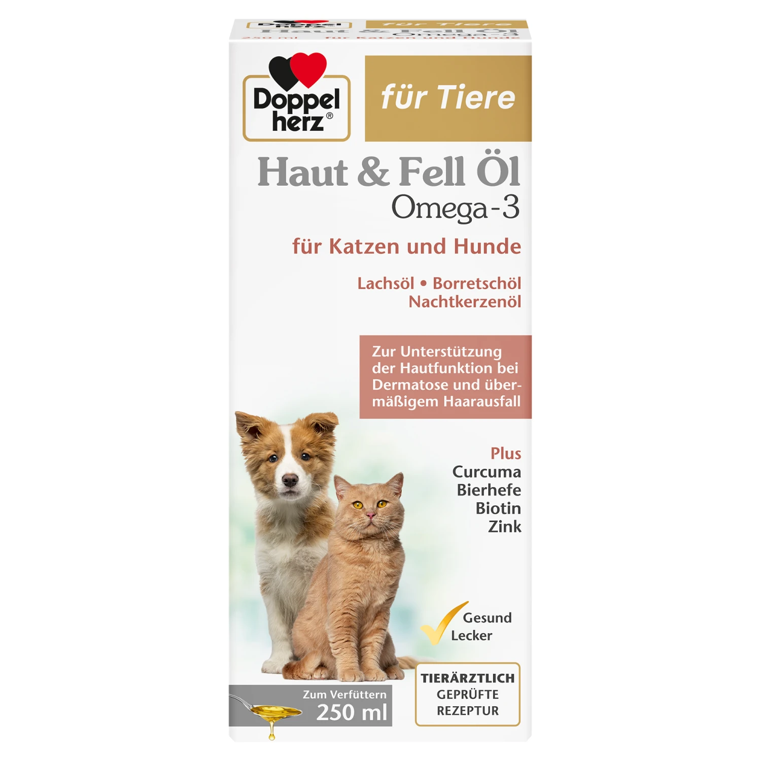 Doppelherz Haut & Fell Öl Omega-3 Für Katzen Und Hunde 1 Doppelherz Haut & Fell Öl Omega-3 Für Katzen Und Hunde