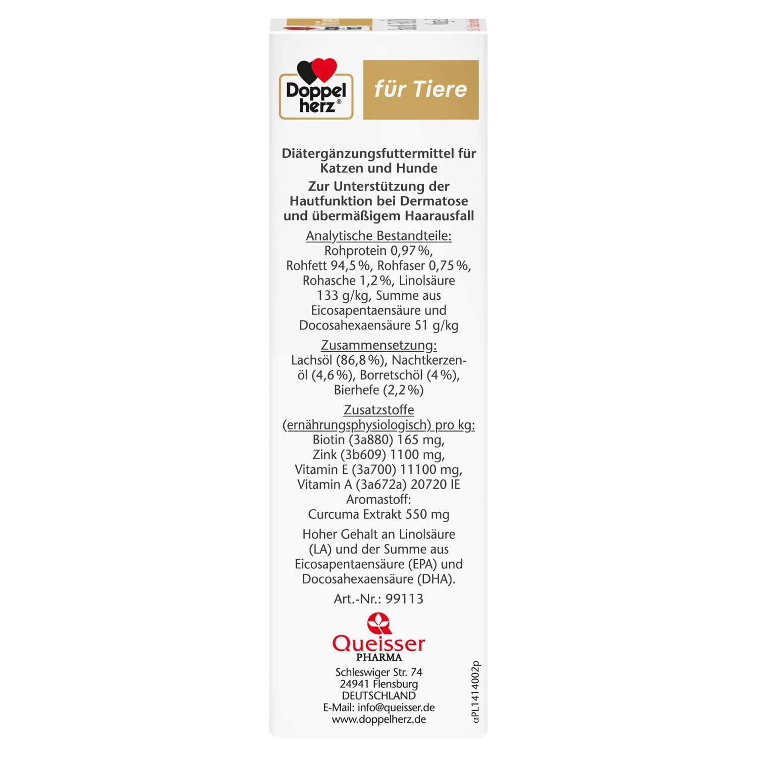 Doppelherz Haut & Fell Öl Omega-3 Für Katzen Und Hunde 4 Doppelherz Haut & Fell Öl Omega-3 Für Katzen Und Hunde – Bild 4