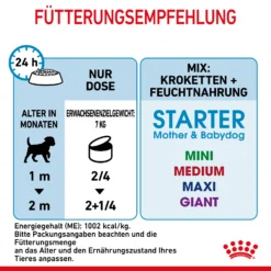 Royal Canin Starter Ultra Soft Mousse Mother & Babydog Nassfutter 12 X 195 G -Bell Oliebe Verkäufe 9003579020036 4300 71