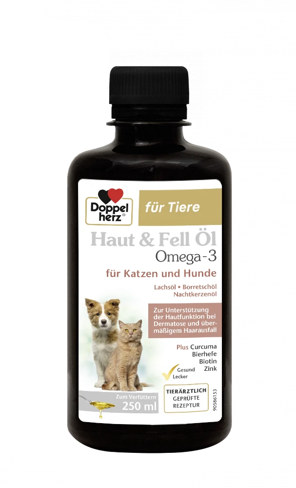 Doppelherz Haut & Fell Öl Omega-3 Für Katzen Und Hunde 2 Doppelherz Haut & Fell Öl Omega-3 Für Katzen Und Hunde – Bild 2