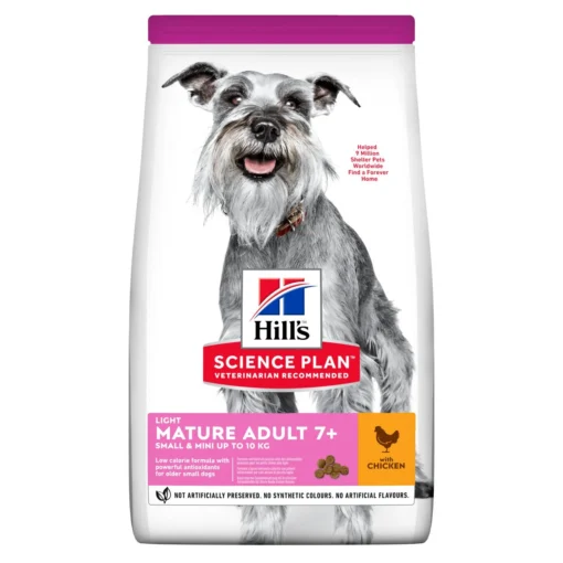 Hill's Science Plan Light Small & Mini Mature Adult 7+ Hundefutter -Bell Oliebe Verkäufe lightsmallundmini7