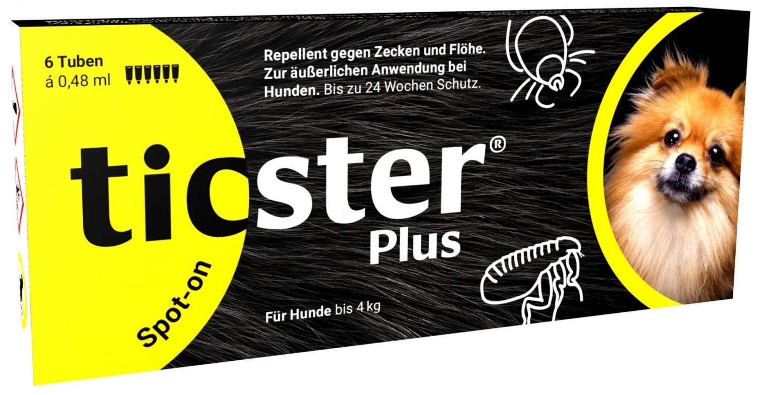 DECHRA Ticster Plus Spot-on Für Kleine Hunde Bis 4 Kg 1 DECHRA Ticster Plus Spot-on Für Kleine Hunde Bis 4 Kg